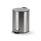 Cubo de basura con pedal BUDGET redondo de 5 L, cierre suave / acero inoxidable satinado #1