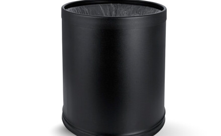 Cesta abierta de 9 L / carcasa extraíble / negro mate, aro negro mate