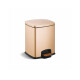 Cubo con pedal PREMIUM rectangular de 5 L, cierre suave / color champán #1