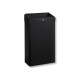 Cubo de basura de 30 L con tapa abierta, serie R1 / acero inoxidable negro mate #1