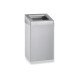 Cubo de basura de 49 L con tapa abierta, serie R10 / acero inoxidable cepillado #1