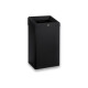 Cubo de basura de 49 L con tapa abierta, serie R1 / acero inoxidable negro mate #1