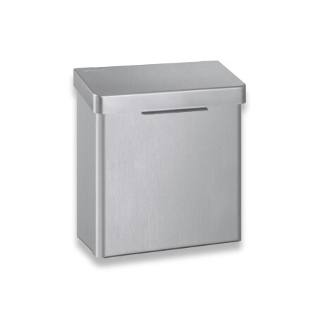 Contenedor para residuos higiénicos de 4,5 l, serie R10 / acero inoxidable cepillado #1