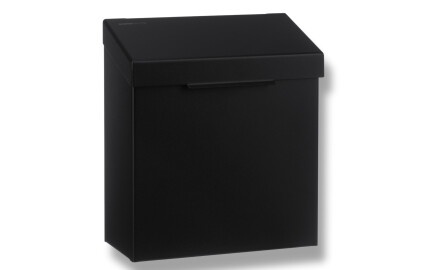 Contenedor para residuos higiénicos de 4,5 l, serie R1 / acero inoxidable negro mate