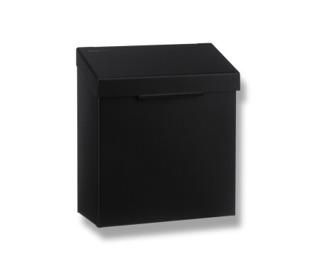 Contenedor para residuos higiénicos de 4,5 l, serie R1 / acero inoxidable negro mate