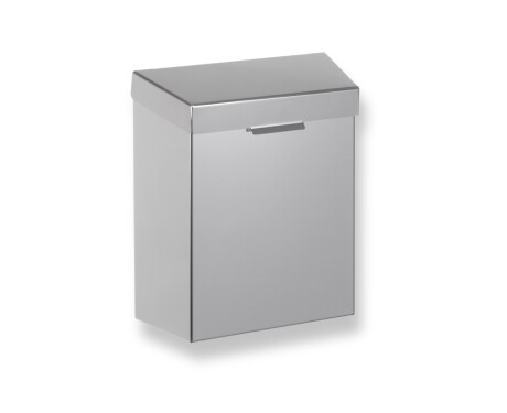 Contenedor para residuos higiénicos de 4,5 l, serie R1 / acero inoxidable cepillado