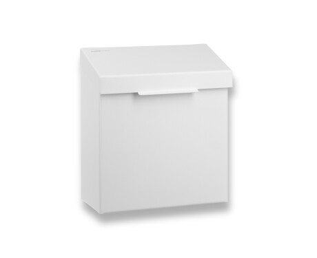 Contenedor para residuos higiénicos de 4,5 l, serie R1 / acero inoxidable blanco mate