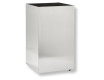 Cubo de basura cuadrado de 60 L para debajo de la encimera, con ruedas / acero inoxidable cepillado