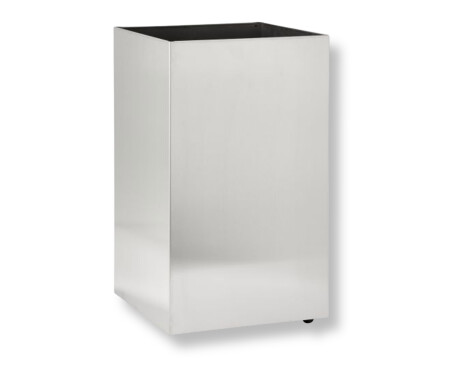 Cubo de basura cuadrado de 60 L para debajo de la encimera, con ruedas / acero inoxidable cepillado