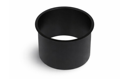 Borde de la papelera de sobremesa redonda de Ø150 / acero inoxidable negro mate