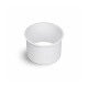 Borde de la papelera de sobremesa redonda de Ø150 / acero inoxidable blanco mate #1