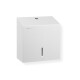 Portarrollos cuadrado para papel higiénico en rollo de hasta 19 cm de diámetro, serie R1 / acero inoxidable blanco mate #1