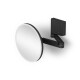 Espejo de maquillaje con aumento de 5x, redondo, con iluminación LED, regulación continua del color de la luz, abatible, doble brazo articulado / negro mate #1