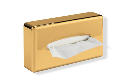 Dispensador de pañuelos de papel / ABS dorado brillante