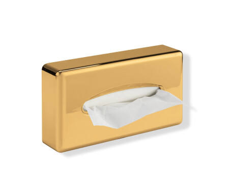 Dispensador de pañuelos de papel / ABS dorado brillante