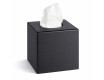 Dispensador de pañuelos de papel - forma de cubo / ABS negro mate