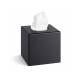 Dispensador de pañuelos de papel - forma de cubo / ABS negro mate #1