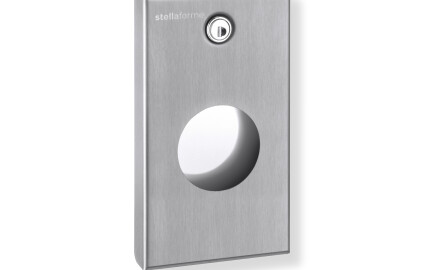Dispensador de toallitas higiénicas serie R1 / acero inoxidable cepillado