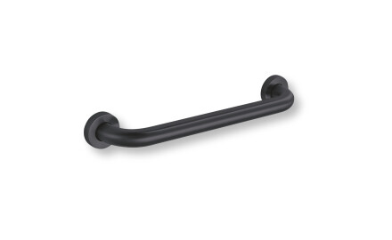 Barra de apoyo para personas con discapacidad, Ø32, recta, STANDARD - 40 cm / acero inoxidable, negro mate