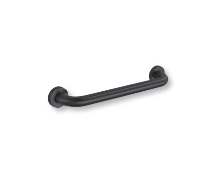 Barra de apoyo para personas con discapacidad, Ø32, recta, STANDARD - 40 cm / acero inoxidable, negro mate