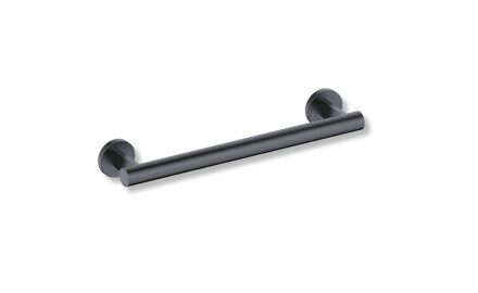 Barra de apoyo para personas con discapacidad, Ø32, recta, PREMIUM - 40 cm / acero inoxidable, negro mate