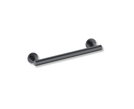 Barra de apoyo para personas con discapacidad, Ø32, recta, PREMIUM - 40 cm / acero inoxidable, negro mate