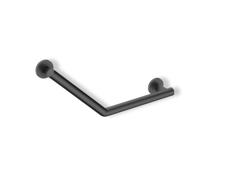 Barra de apoyo para personas con discapacidad, Ø32, angular 135°, PREMIUM / acero inoxidable negro mate