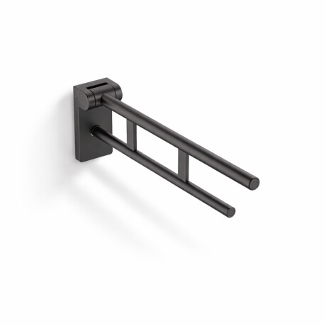 Barra de apoyo para personas con discapacidad, Ø32, abatible, PREMIUM - 70 cm / acero inoxidable, negro mate #1
