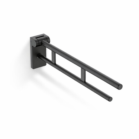 Barra de apoyo para personas con discapacidad, Ø32, abatible, PREMIUM - 80 cm / acero inoxidable, negro mate #1