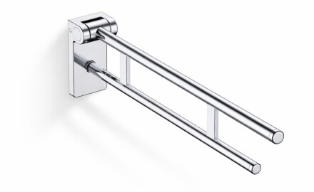 Barra de apoyo para personas con discapacidad, Ø32, abatible, PREMIUM - 80 cm / acero inoxidable pulido