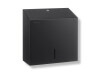 Dispensador de toallas de papel plegadas en V (dimensiones máximas del rollo: 25 x 11,5 x 24 cm), serie R1 / acero inoxidable negro mate