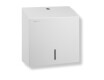 Dispensador de toallas de papel plegadas en V (dimensiones máximas del rollo: 25 x 11,5 x 24 cm), serie R1 / acero inoxidable blanco mate