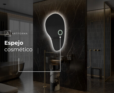 Espejo de baño LED de forma irregular S221 #5