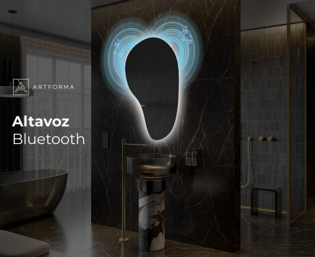 Espejo de baño LED de forma irregular S221 #6