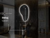 Espejo de baño LED de forma irregular S221 #7
