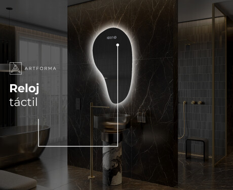 Espejo de baño LED de forma irregular S221 #7