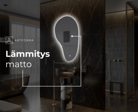 Espejo de baño LED de forma irregular S221 #8