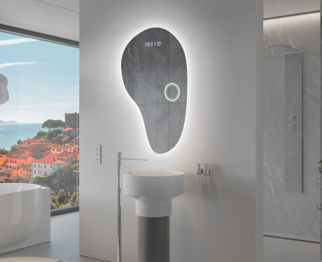 Espejo de baño LED de forma irregular S221 #9