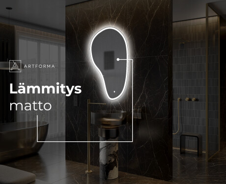 Espejo de baño LED de forma irregular S222 #6