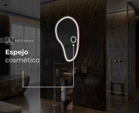 Espejo de baño LED de forma irregular S223 #6