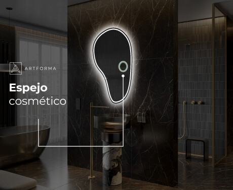 Espejo de baño LED de forma irregular S223 #5