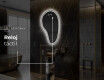 Espejo de baño LED de forma irregular S223 #7