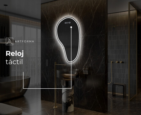 Espejo de baño LED de forma irregular S223 #7