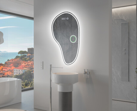 Espejo de baño LED de forma irregular S223 #9