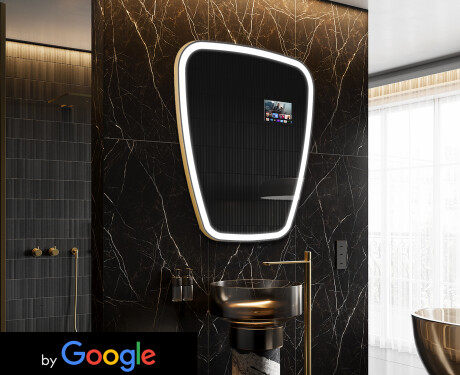Espejos de baño irregular LED SMART Z222 Google