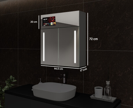 Armario con espejo con luz LED - L02 Sarah 66,5 x 72cm #3