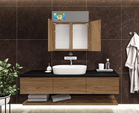Armario con espejo con luz LED - L02 Sarah 66,5 x 72cm #9