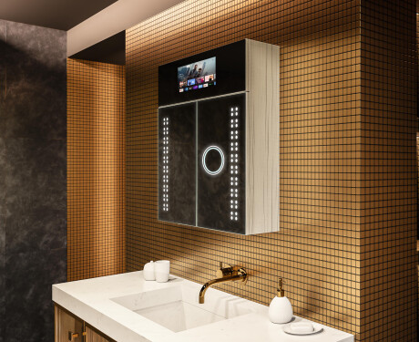 Armario con espejo con luz LED - L55 Sarah 66,5 x 72cm