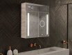 Armario de baño con espejo LED L02 Emily 66,5 x 72 cm en color Roble Oslo