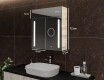 Armario de baño con espejo LED L02 Emily 66,5 x 72 cm en color Roble Oslo #10